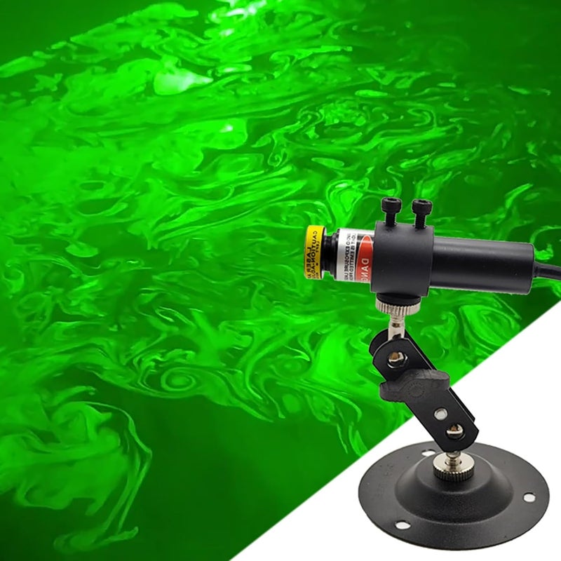 Laserlands 532nm Green Line Module for Halloween Scary House Laser Swamp Laser Pond Haunted House Garden Yard Decoration NOT for Alignment (Focusable Class IIIr 12V with Adapter, Mount and Magnetic Base) - Image 1